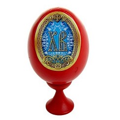 фото Яйцо на подставке "ХВ в хохломе с ангелами",10 х 5 см 888765