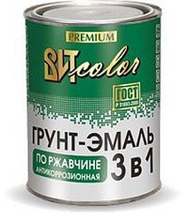 Фото Грунт-эмаль по ржавчине, белая ВИТ color , 0,8 кг