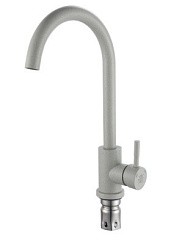 Фото .Смеситель д/кухни SUS124GY-017F  одноручковый,серый,РМС РАСПРОДАЖА