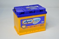 Фото АКБ 65а/ч п/п 670A АКОМ+EFB (L=242; b=175; h=190)