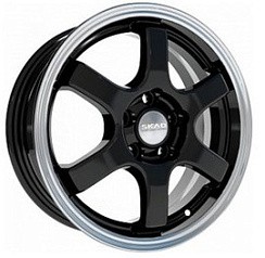 Фото Диск 15 6J*15 4/100/54,1+48 Скад Киото антрацит-алмаз