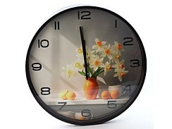 фото Часы настенные 30 см, пластик, арт. WJ111912