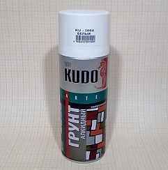 Фото KUDO Спрей-грунт белый универс.алкидный KU-2004 520 мл.(для металла)