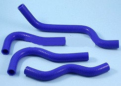 Фото Патрубок печки 3302 ГАЗель дв.ЗМЗ-406,(405 Евро-2) d=18 (к-т 4 шт)  шланги отопителя синий силикон