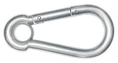 Фото Гак-карабин с проушиной 6х60 мм.