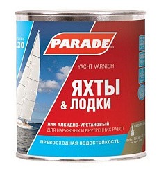 Фото Лак яхтный алкидно-уретановый матовый PARADE L20, 0,75 л