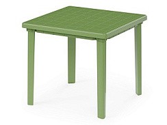 Фото Стол квадратный зеленый М2596(пластик)