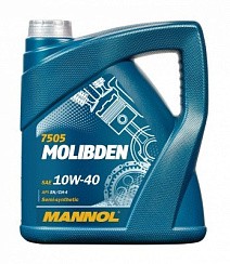 Фото Масло MANNOL Molibden 7505 10W40 SN/CH-4   4л. молибден п/с.
