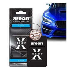 Фото Ароматизатор на зеркало AREON X VERSION черный New Car (Новая машина) картон
