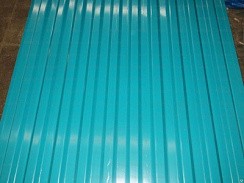 Фото Профнастил С-8 бирюзовый (RAL5021) 1200х2000х0,35мм ( 2,4 кв.м.)