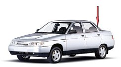 Фото ВАЗ 2110 Стекло боковины левое тонир. (завод) 490х393