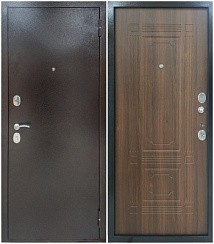 Фото Дверь входная Триумф мини (антик медь/орех бренди) 190*86 Левая