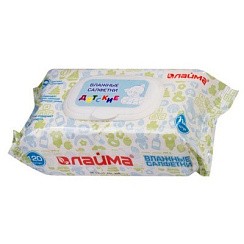 фото Салфетки влажные очищающие ЛАЙМА д/детей 120 шт клапан