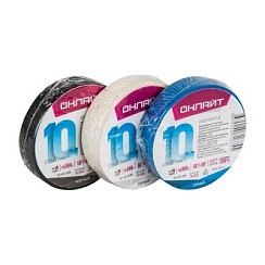 Фото Изолента ПВХ 10м*15мм, чёрная, ОНЛАЙТ 71 674 OIT-B15-10/BLr