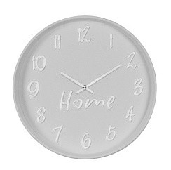 фото Часы настенные "Home" круг 30см, серый, Рубин" 3014-002