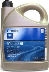 Фото Масло GM Motor Oil Dexos 2  5W30 C3 SN/CF   5л. син. 1942003