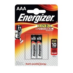 Фото Батарейка AAA 2шт. Energizer MAX E92/AAA BP 2 RU 2шт.