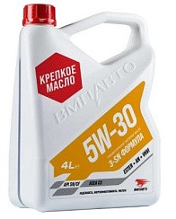 Фото Масло моторное ВМПАВТО 3-SN 5w30 (С3, SN/CF), канистра 4л.