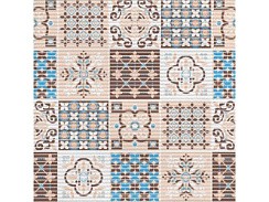 фото Коврик мерный для ванной комнаты 65см*15м-brown-blue "ПРЕОБРАЖЕНИЕ" 225PT