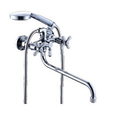 Фото Смеситель д/ванны одноручковый R6023F-8  белый Rainsberg