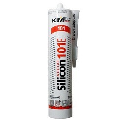 Фото Герметик силиконовый KIM TEC 101Е белый 280 мл