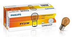 Фото Автолампа PY21W 12V 21W BAU15s Philips оранж, поворотники