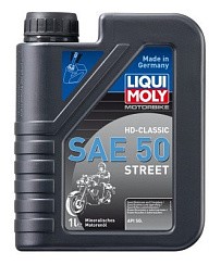 Фото Масло 4Т LIQUI MOLY Motorbike HD-Classic Street SAE 50 SG   1л. мин.↑1572