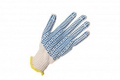 Фото Перчатки х/б, ПВХ с покрытием ЛЮКС
