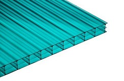 Фото Поликарбонат 6х2100х12000 мм бирюза (кв.м.)