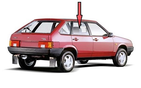 Фото ВАЗ 2109 Стекло задней двери опускное правое