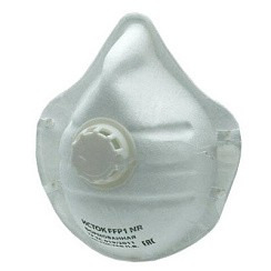 Фото Респиратор (полумаска фильтрующая) ИСТОК, клапан выдоха, FFP1, формованный, 892507