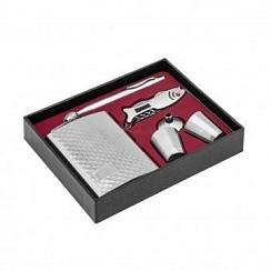 Фото Набор Фляжка 240мл + 2 стопки, воронка, ручка, мультитул (GT-TZ104)АКЦИЯ!!!