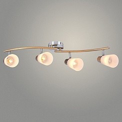 фото Спот DA5922/4 FGD+CR золото/хром 4x60W E14 h190