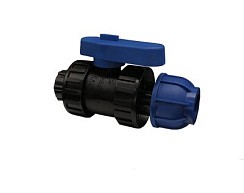 Фото Кран шаровый ¾''x32 г/ц  ПЭ