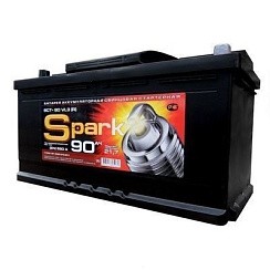 Фото АКБ 90а/ч п/п 750A SPARK (L=352; b=175; h=190)