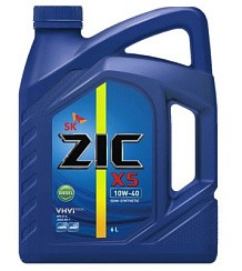 Фото Масло ZIC X5 Diesel 10W40 CI-4/SL   6л. диз. п/с.