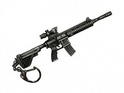 фото Брелок-Сувенир автомат М416  метал. 12см