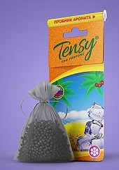 Фото Ароматизатор на зеркало TENSY TTE-/11 Black Ice/Черный лед (мешочек-гранулы, с пробником)