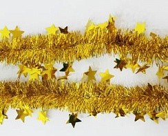 фото Мишура "Созвездие", D 6 см, 2 м, золото