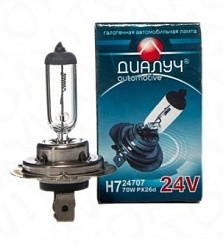 Фото Автолампа H7 24V  70W PX26d Диалуч CLASSIC ближний