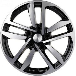 Фото Диск 16 6,5J*16 5/114,3/67,1+45 Khomen Wheels KHW-1612 (Mazda3/ix35) F-Black-FP