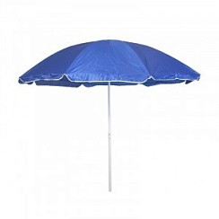 Фото Зонт пляжный с наклоном d=220, + стойка 28/32мм, полиэстер 210D, синий, Eurica