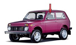 Фото ВАЗ 21213 Стекло передней двери опускное тонир. (Нива)