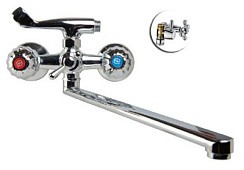 Фото Смеситель д/ванны 143 ARMATURA 01, двуручковый, РМС