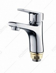 Фото Смеситель д/умывальника SL132-001F одноручковый, Хром, гайка, РМС