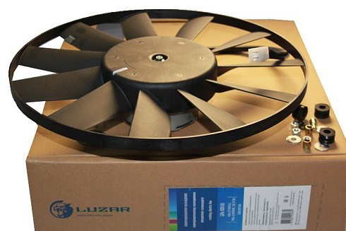 Фото Электровентилятор охлаждения ГАЗель-3302,3110 дв.ЗМЗ-406 (11 лопастей) LUZAR