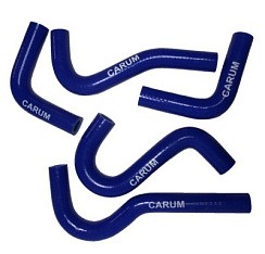 Фото Патрубок печки 3302 ГАЗель Бизнес дв.УМЗ-4216 ЕВРО-3 (к-т 5 шт) шланги отопителя синий силикон