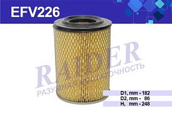 Фото Фильтр воздушный ГАЗ 406 дв. инж. без предфильтра R EFV226 Цитрон