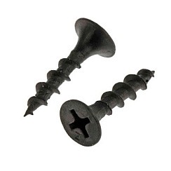 Фото Саморез 3,5х25 потай, крупная резьба, оксид (250) 0200359 КЧ