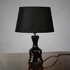 фото Настольная лампа DS-TL3531B черный/черный абажур h33см 1х60W E27